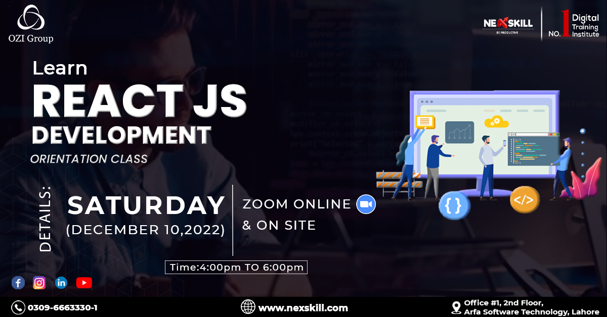 React JS Program In Lahore By Nexskill