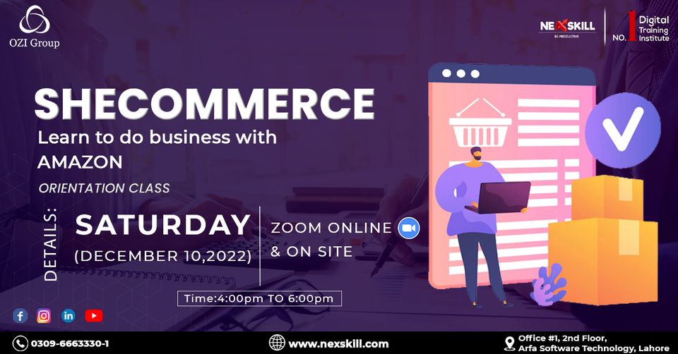 SheCommerce - Free Workshop on "How to Sell on Amazon for Beginners