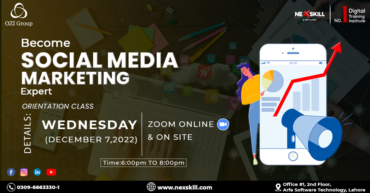 Social Media Marketing Program in Lahore by Nesxkill