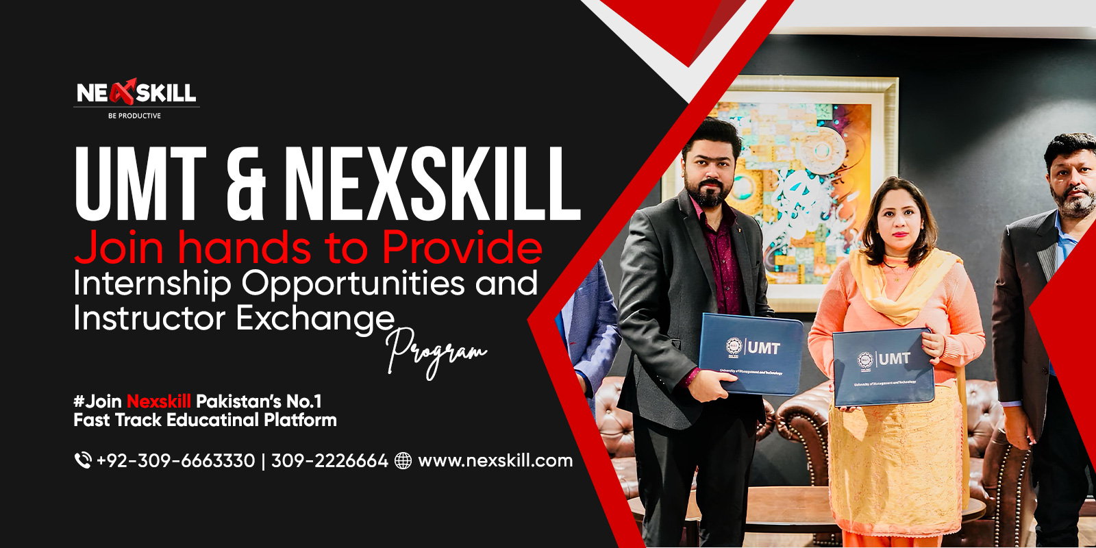 UMT & NEXSKILL Collaborate to Offer Internship Opportunities and Instructor Exchange Program