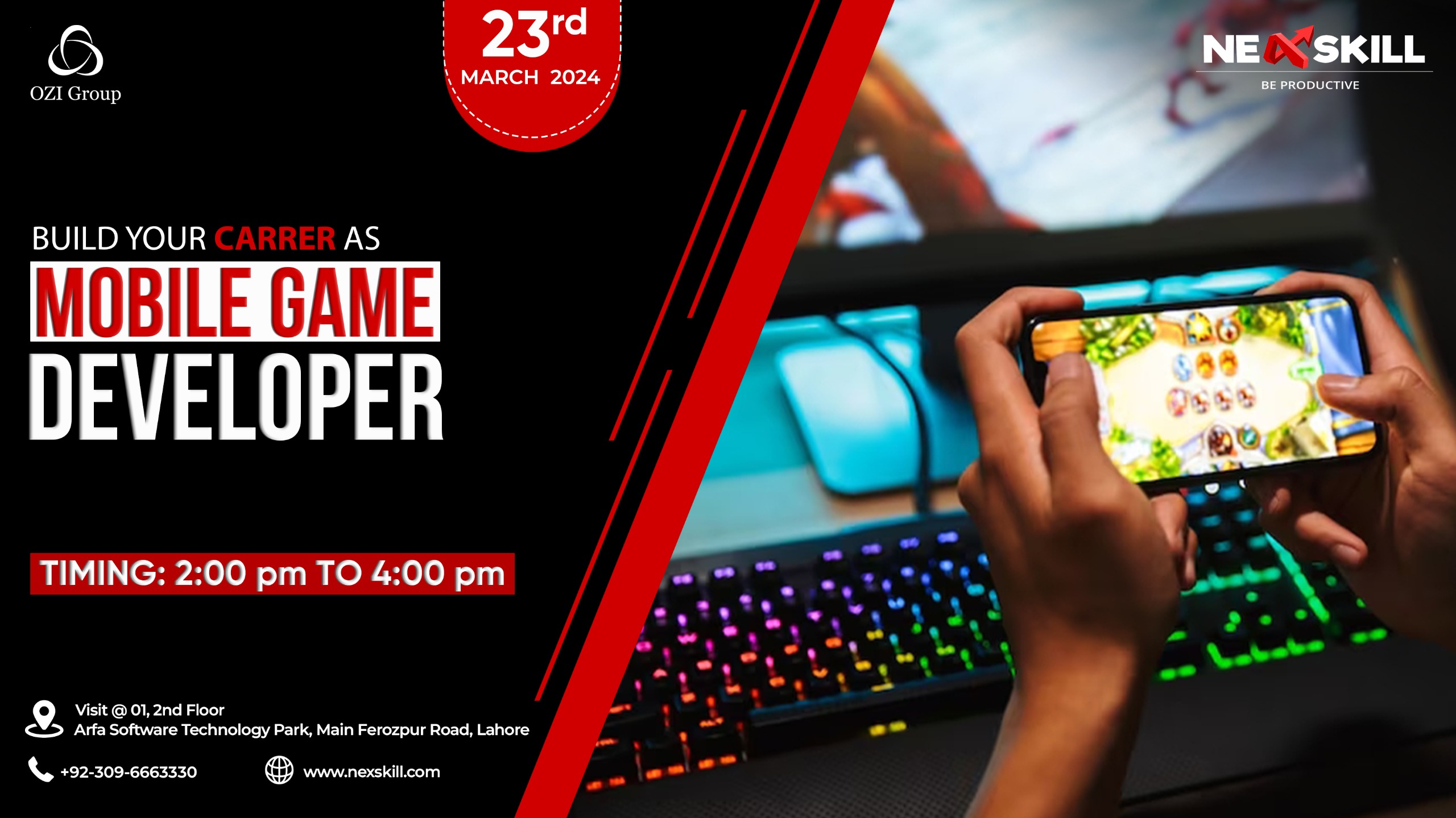 Mobile game developer event march